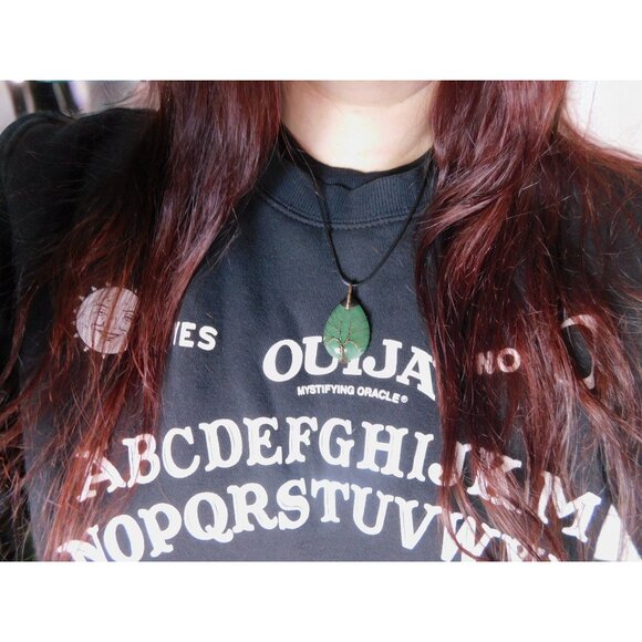 Green Aventurine Tree of Life Pendant Necklace Healing Crystal Jewelry 18" Cord - Picture 9 of 9